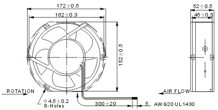 TA12025 Axial AC Fan Axial Fan photo 3