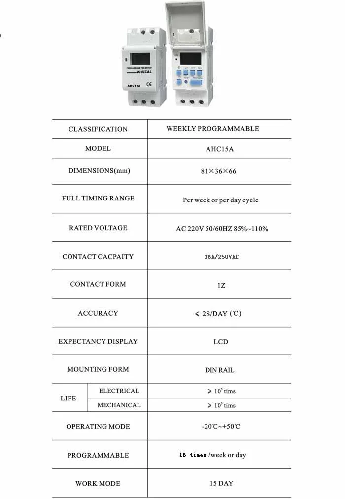 AHC15A Digital Timer