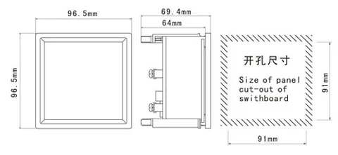 SD-96-I Hz Panel Meter photo 2