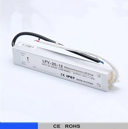 LED driver LED water-proof switching power supply 20W 12v 24vr FS-20W