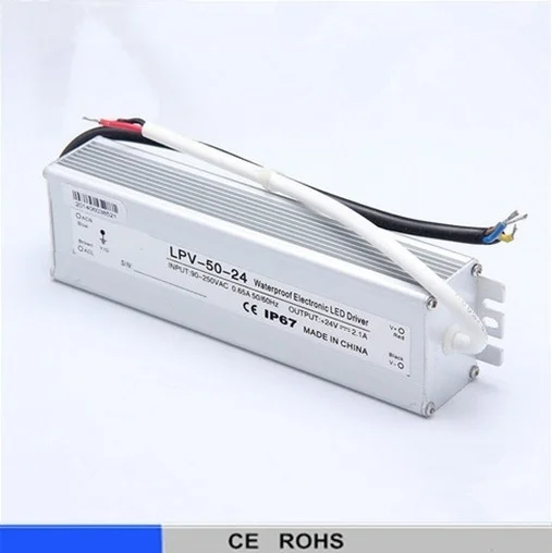 LED water-proof power supply SMPS PSU 50 12v 24v