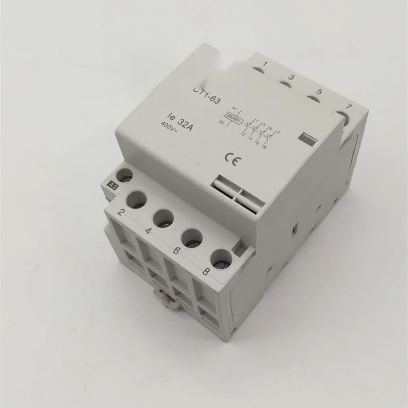4P CT1 32A 40A 63A 400v 50/ 60HZ Din rail Household AC Contactor