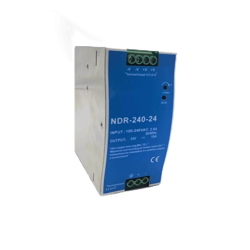 CHUX 240W 12V 24V Din Rail Power Supply — NDR-Series CHUX 240W 12V 24V Din Rail Power Supply supplied by ELEHPD